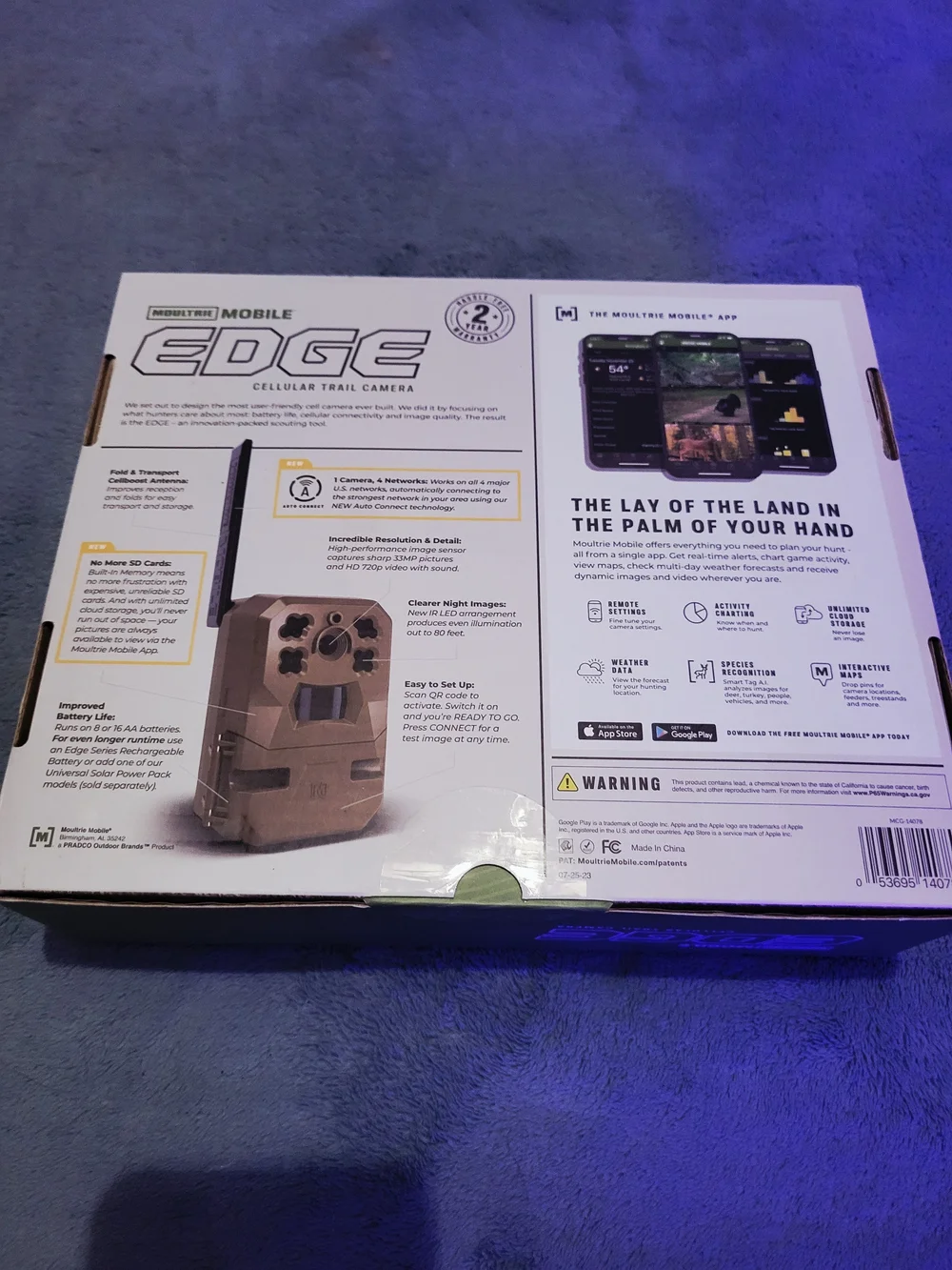 NIB Moultrie Mobile Edge Cellular Trail Camera 2-Pack 33MP Hunting Cam